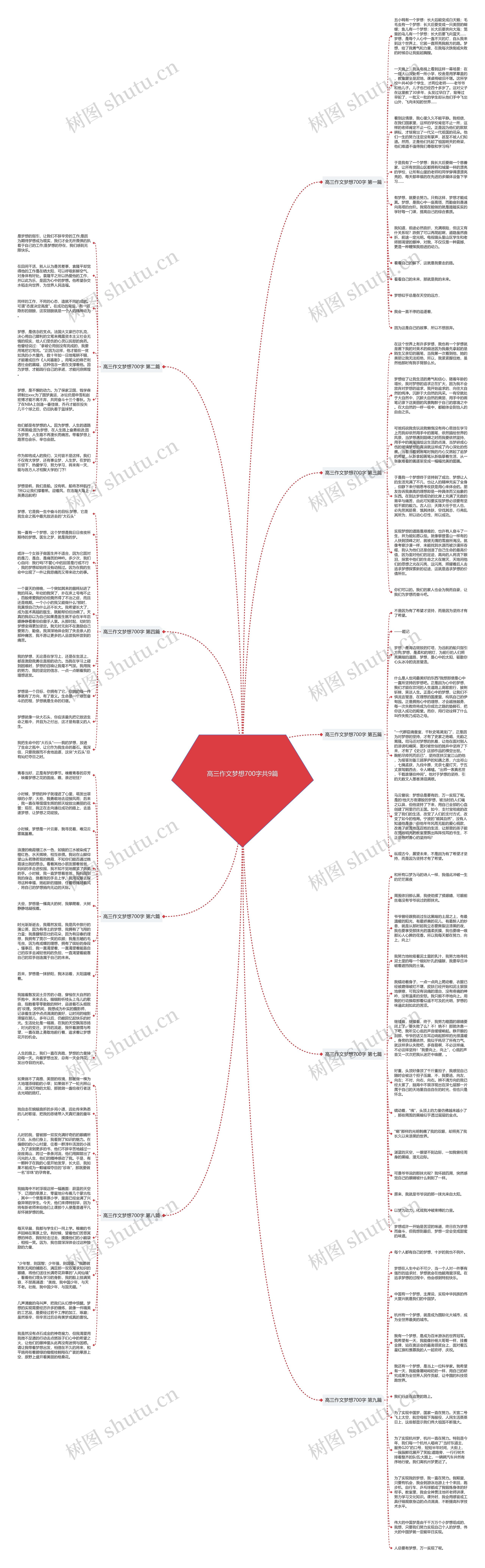 高三作文梦想700字共9篇思维导图