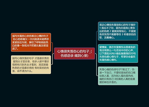 心情很失落伤心的句子_(伤感语录 痛到心里)