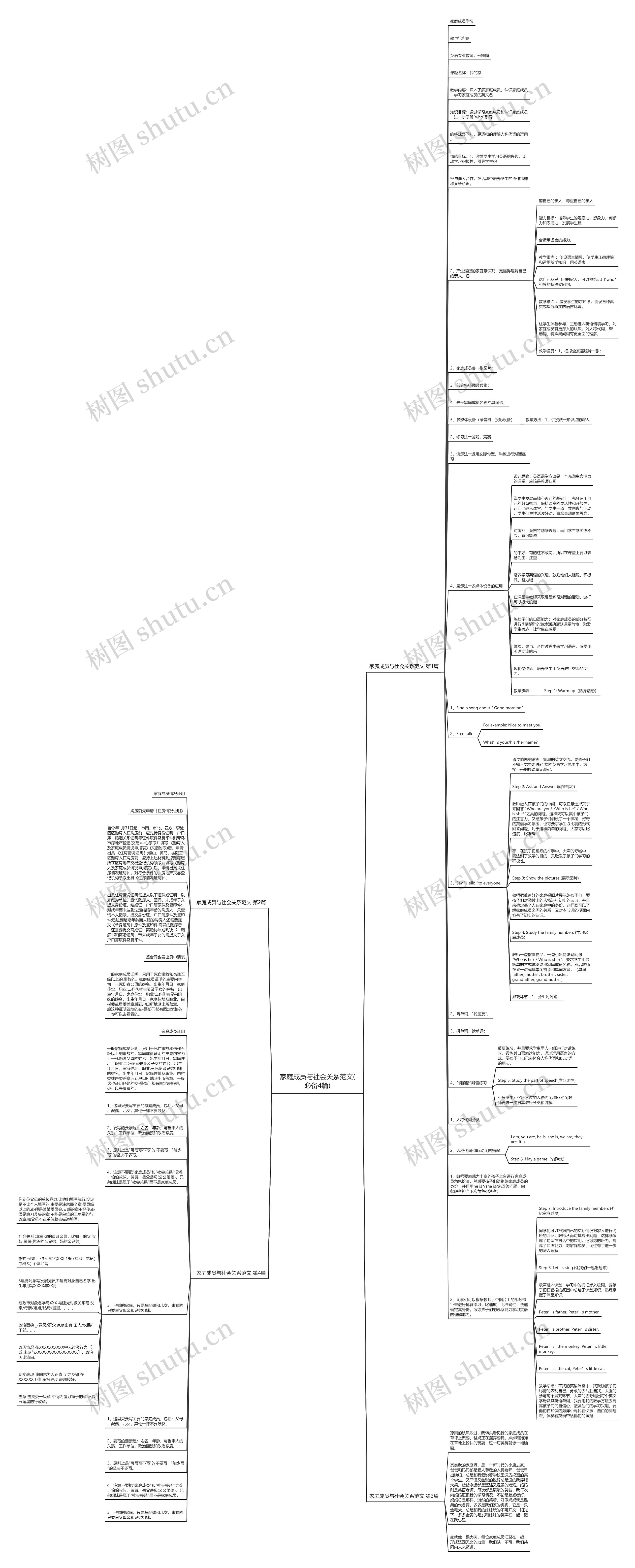 家庭成员与社会关系范文(必备4篇)