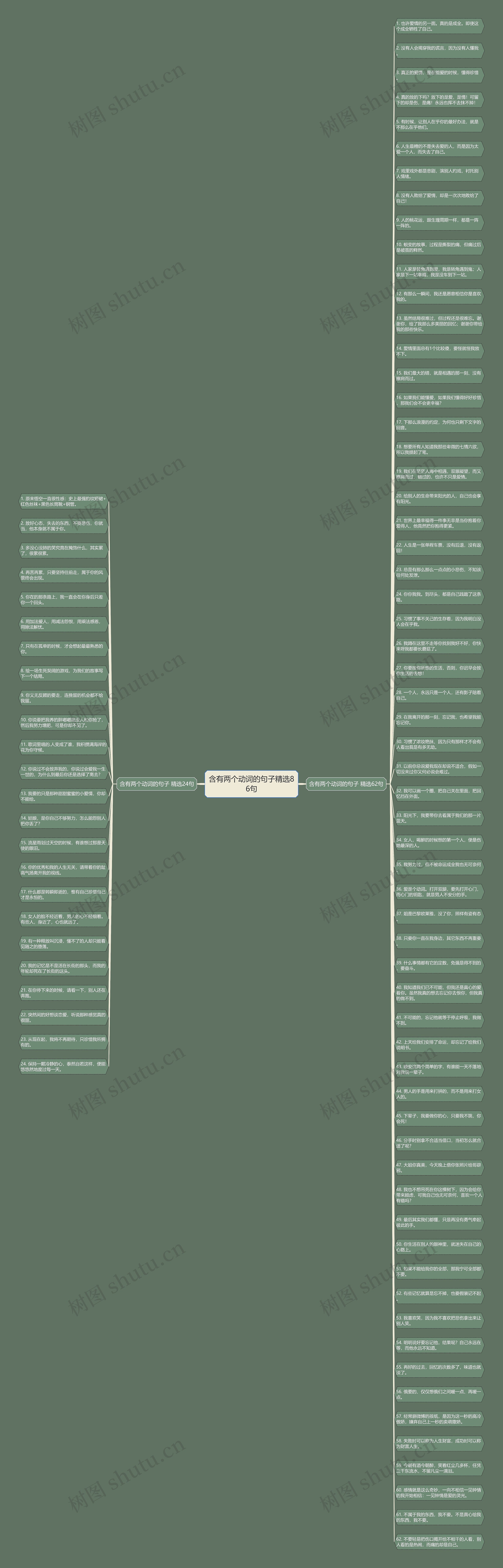 含有两个动词的句子精选86句思维导图