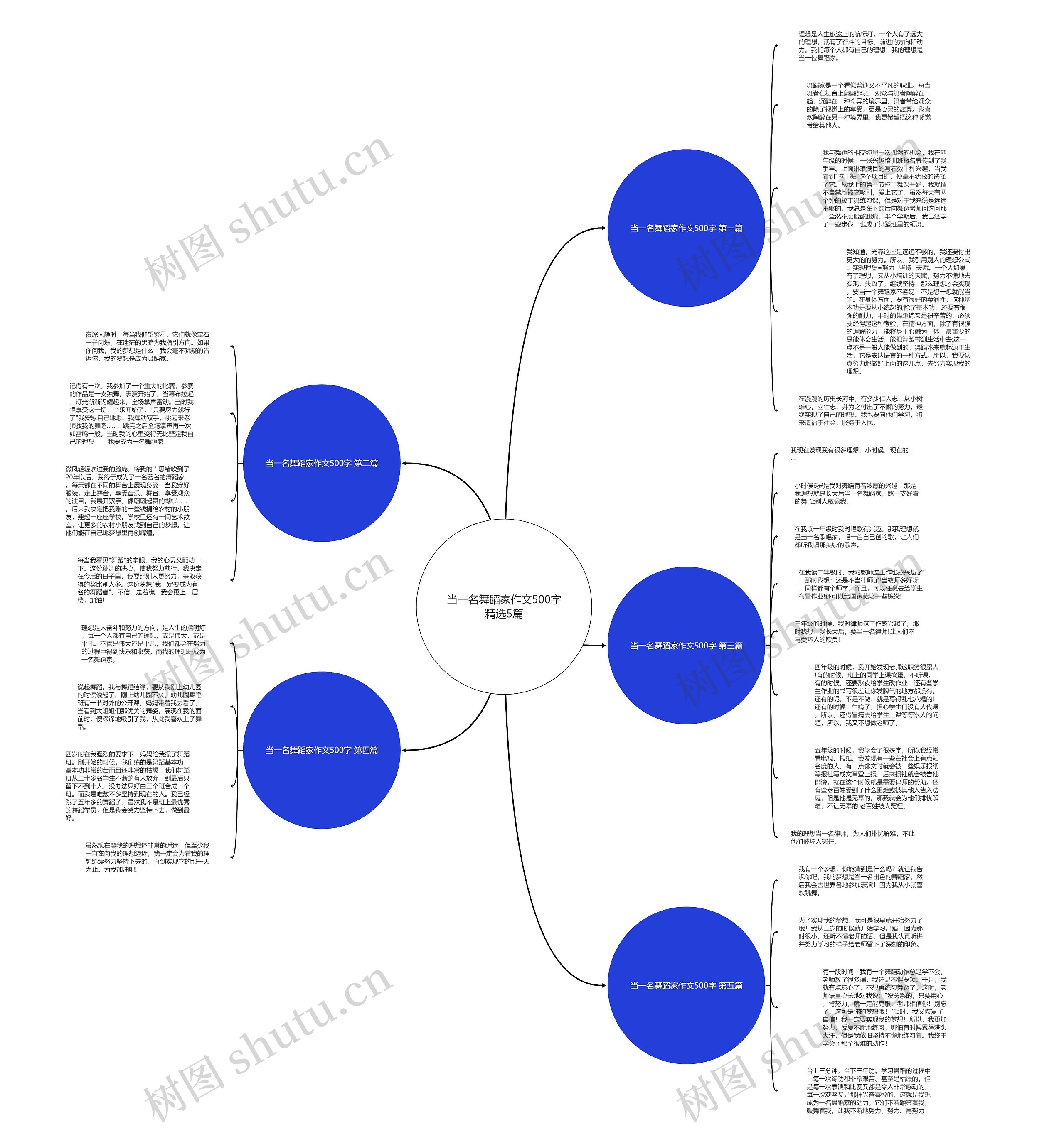 当一名舞蹈家作文500字精选5篇思维导图
