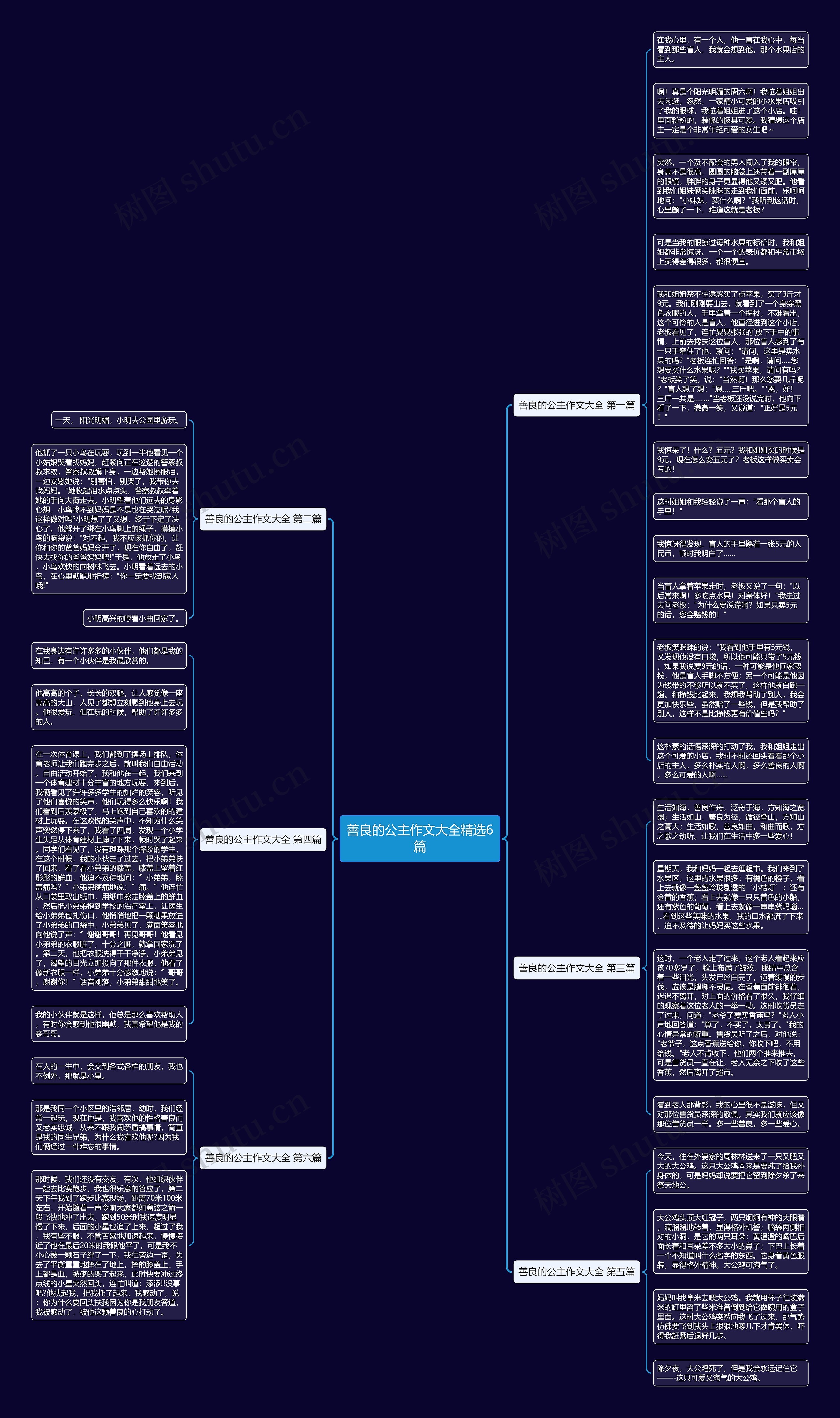 善良的公主作文大全精选6篇思维导图