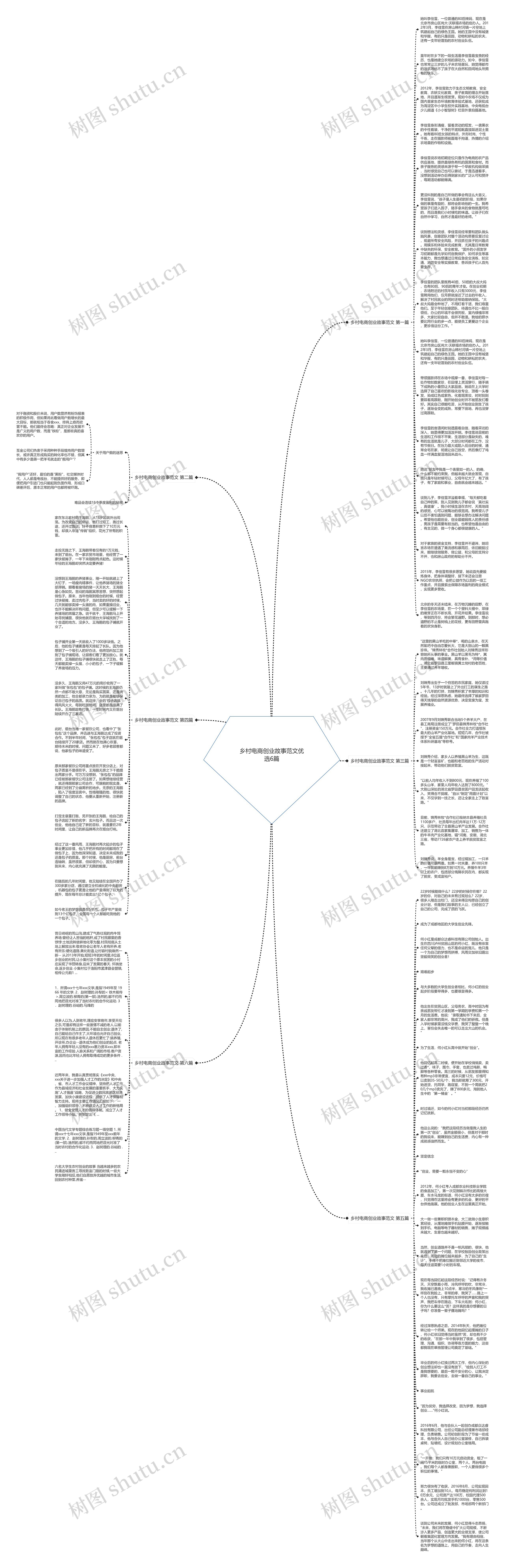 乡村电商创业故事范文优选6篇思维导图