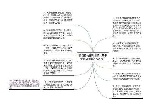 青春努力奋斗句子【关于青春奋斗的名人名言】