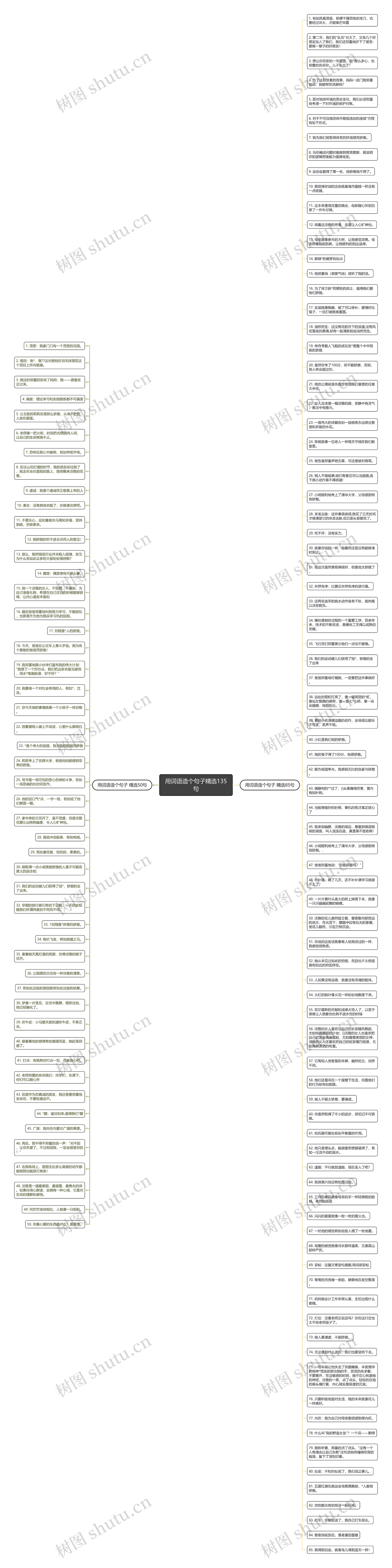 用词语造个句子精选135句思维导图