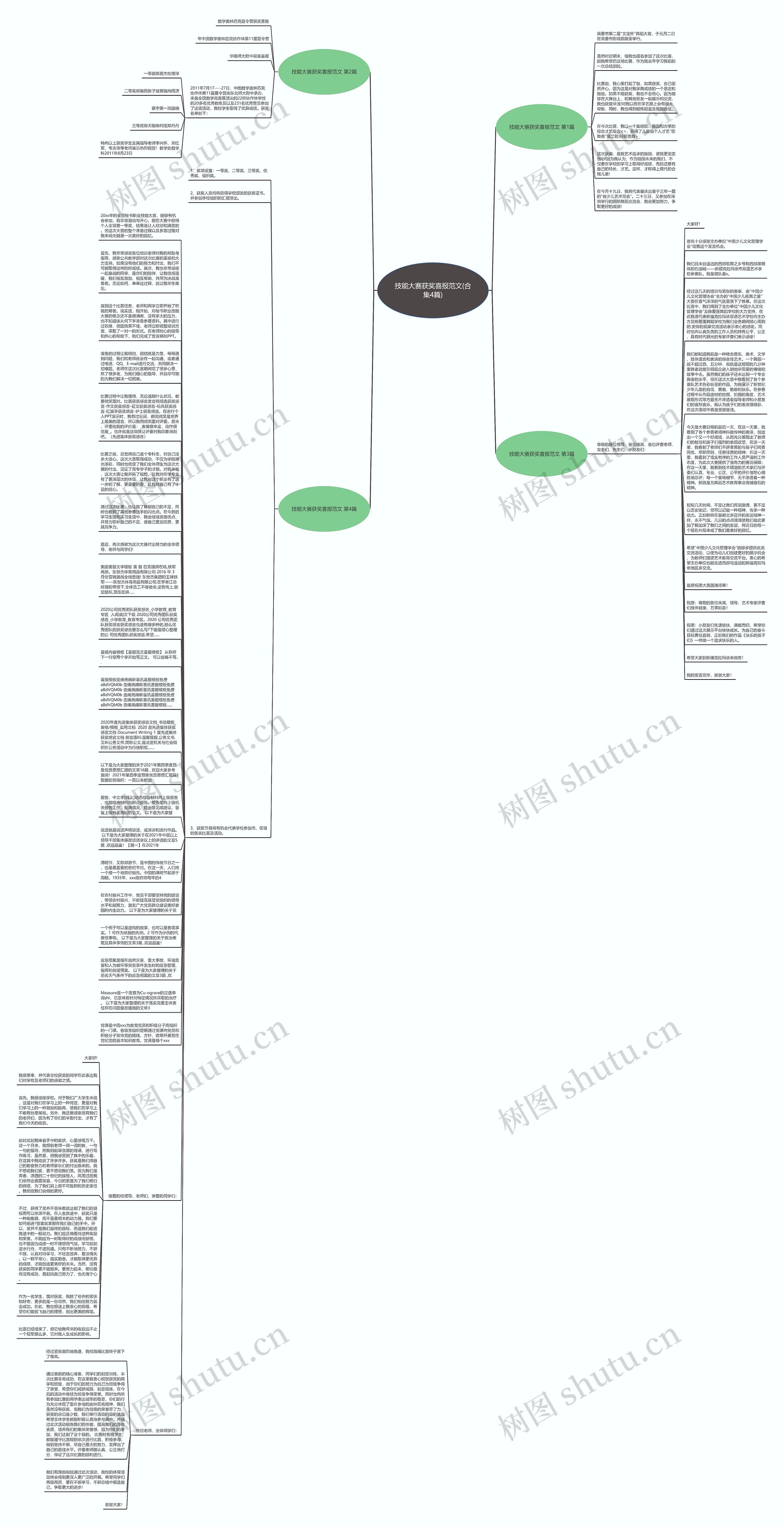 技能大赛获奖喜报范文(合集4篇)思维导图