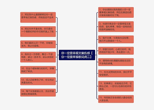 你一定要幸福文案伤感【你一定要幸福歌词虎二】