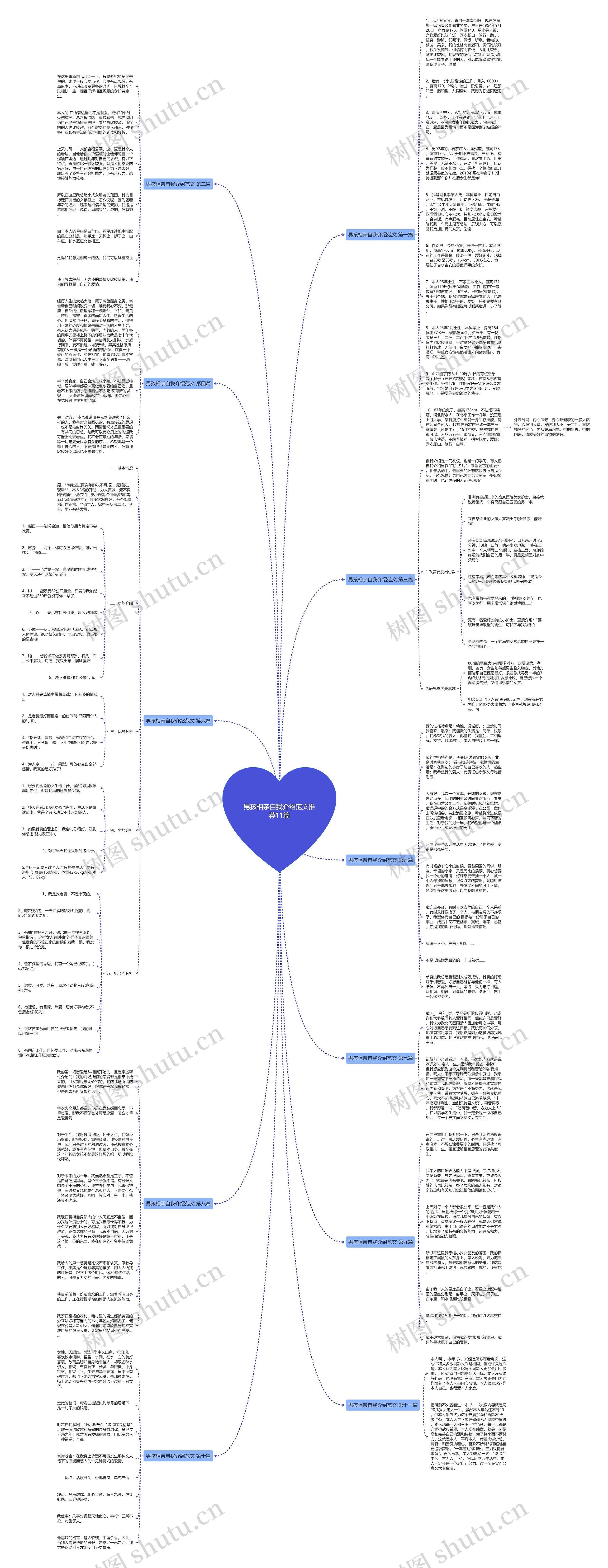 男孩相亲自我介绍范文推荐11篇思维导图