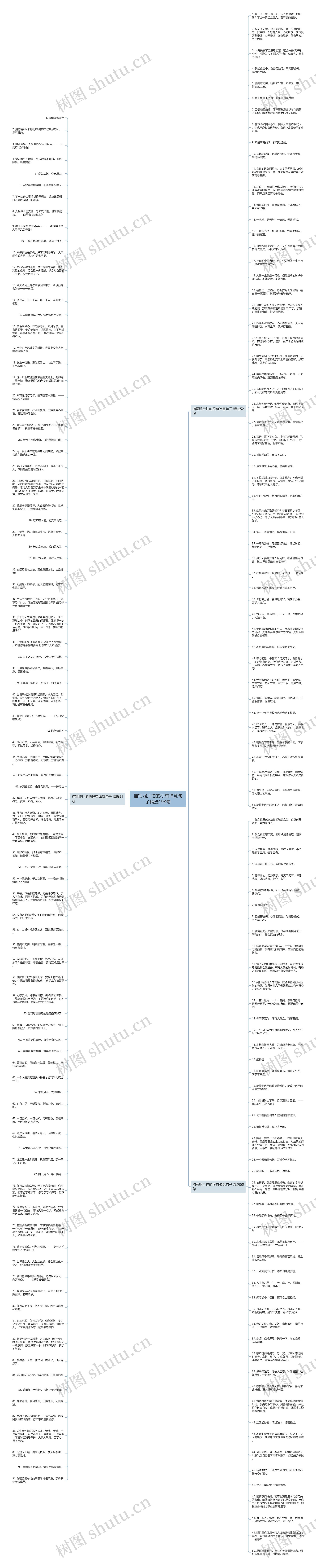 描写照片拍的很有禅意句子精选193句思维导图