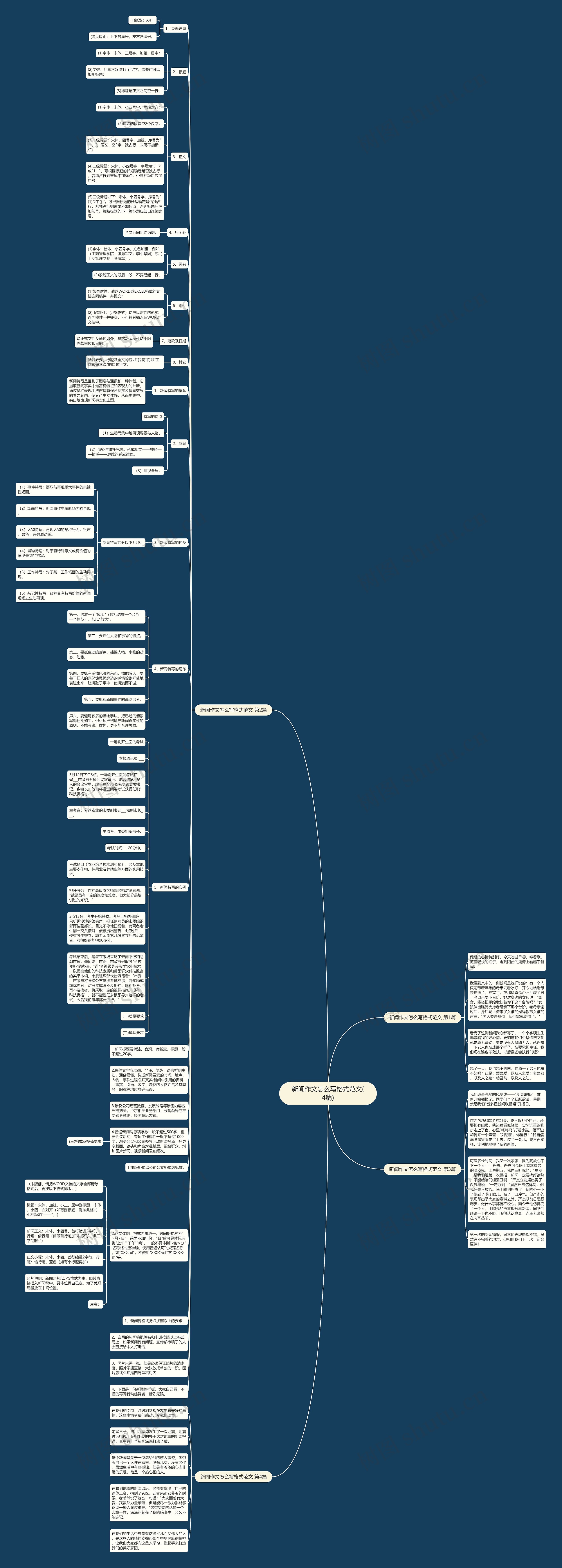新闻作文怎么写格式范文(4篇)思维导图