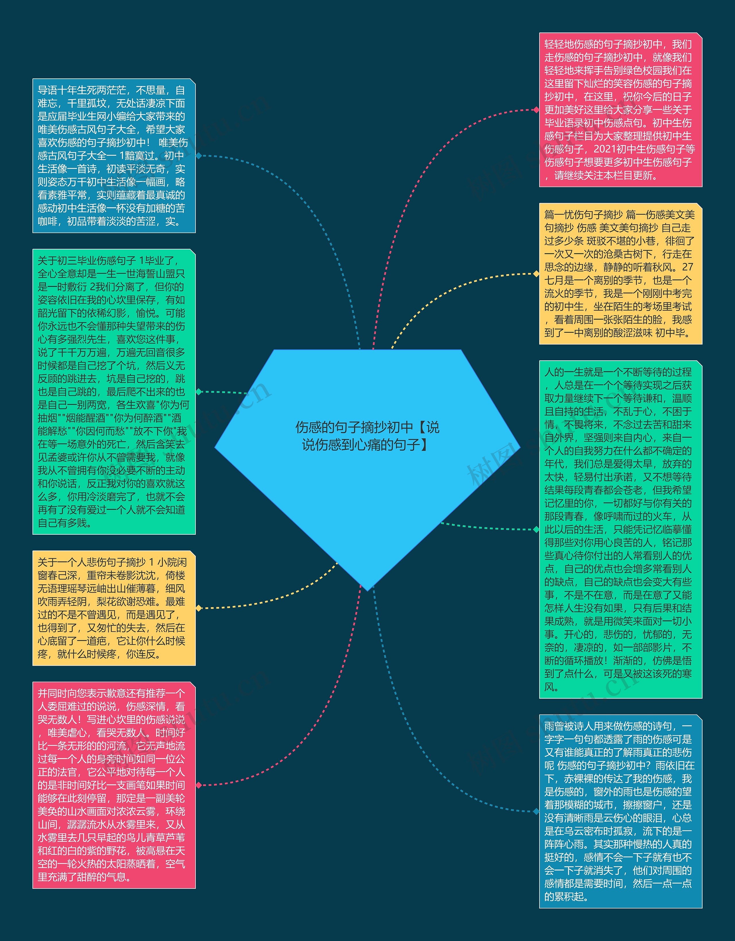 伤感的句子摘抄初中【说说伤感到心痛的句子】