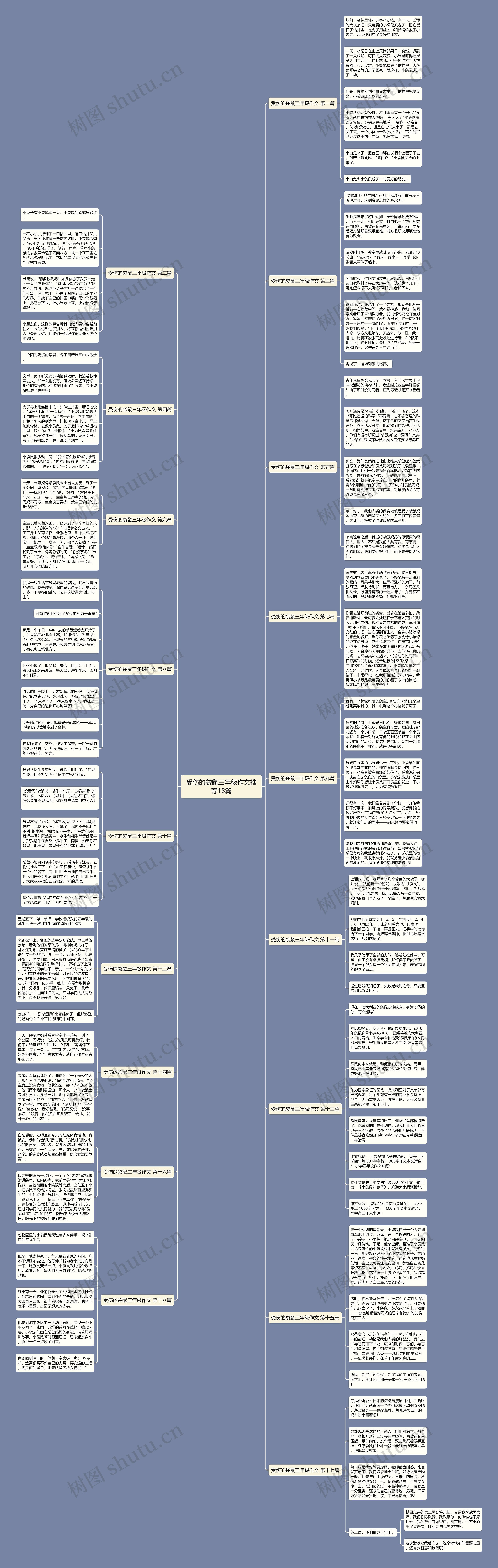受伤的袋鼠三年级作文推荐18篇思维导图