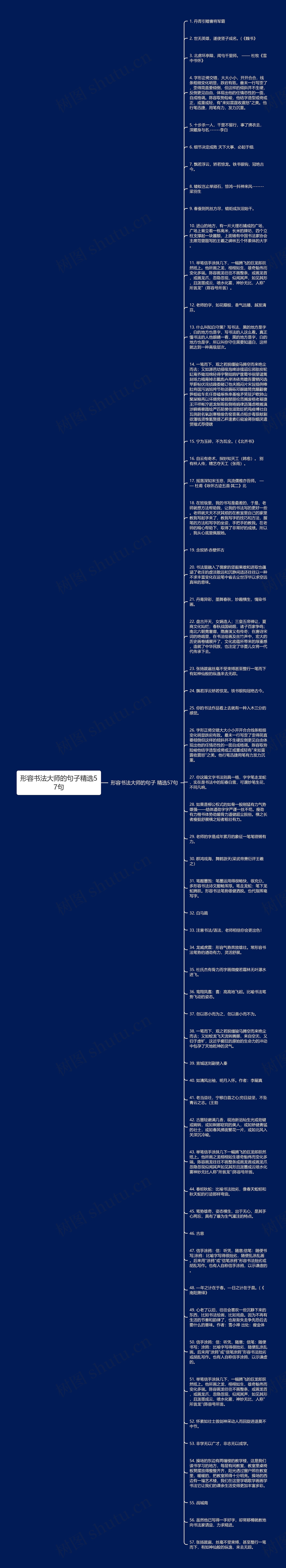 形容书法大师的句子精选57句思维导图