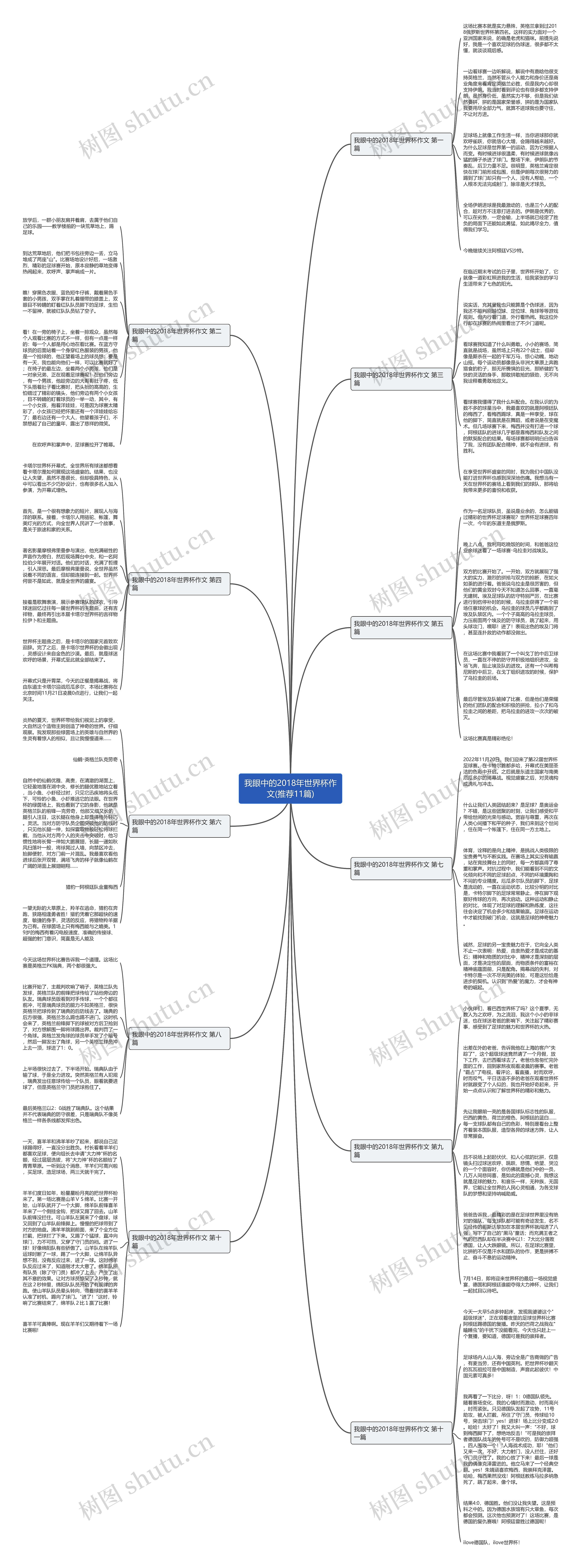 我眼中的2018年世界杯作文(推荐11篇)思维导图