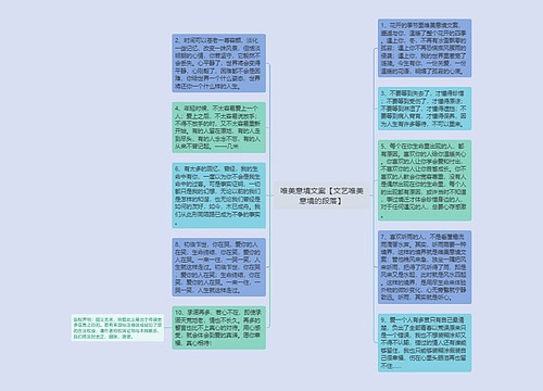 唯美意境文案【文艺唯美意境的段落】