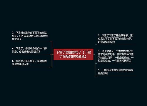 下雪了的幽默句子【下雪了简短的搞笑说说】