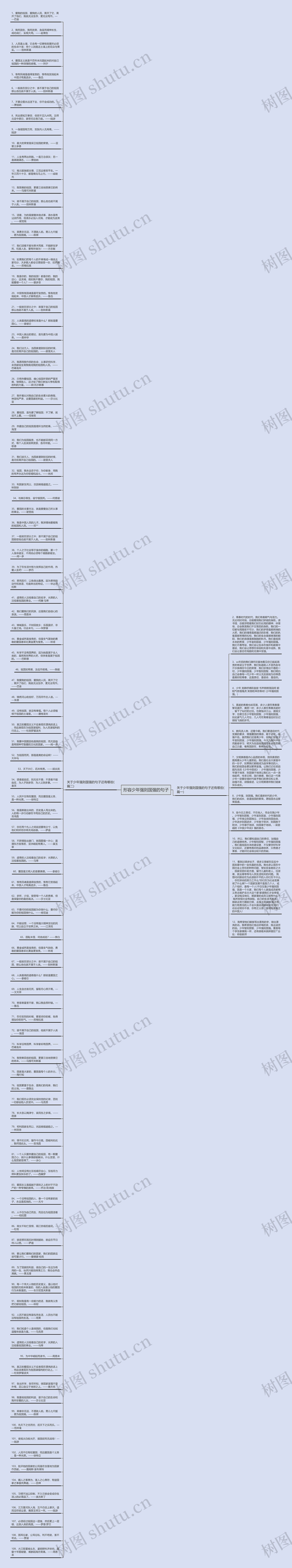 形容少年强则国强的句子思维导图