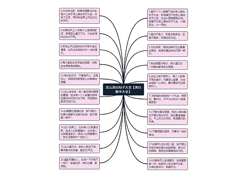 怎么表白句子大全【表白数字大全】