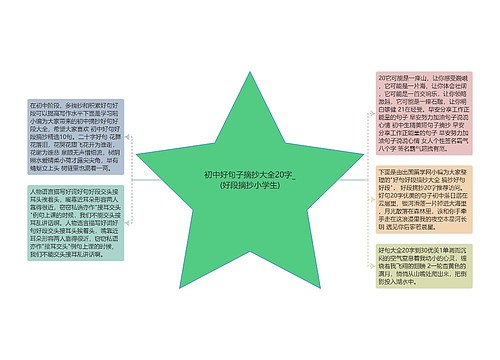 初中好句子摘抄大全20字_(好段摘抄小学生)