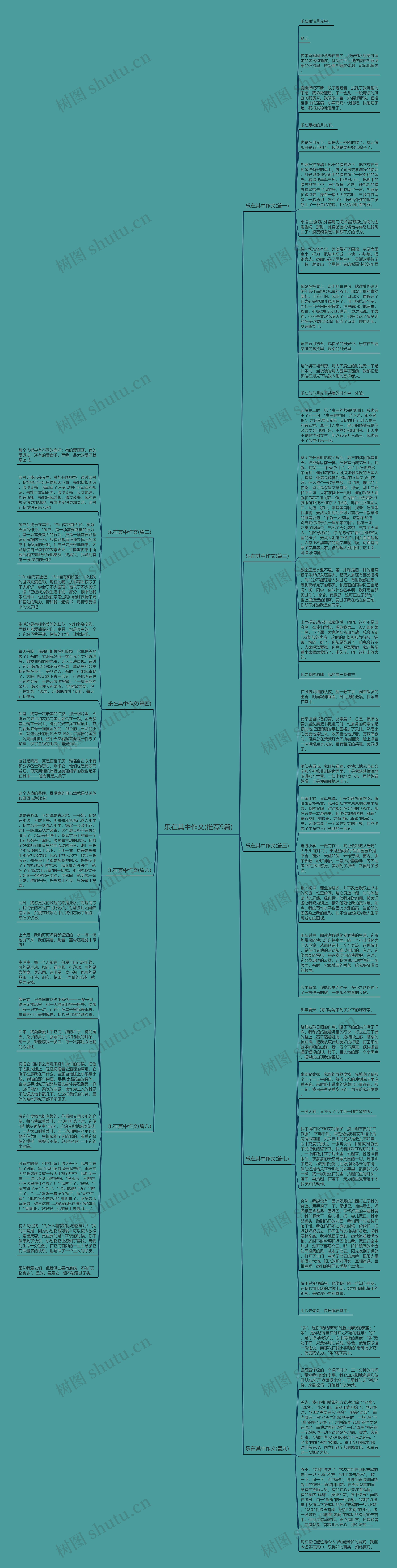 乐在其中作文(推荐9篇)思维导图