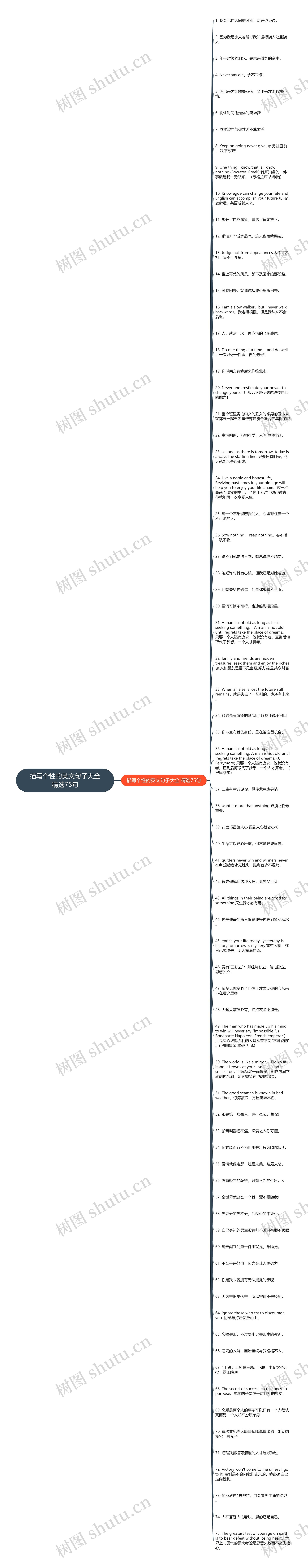 描写个性的英文句子大全精选75句