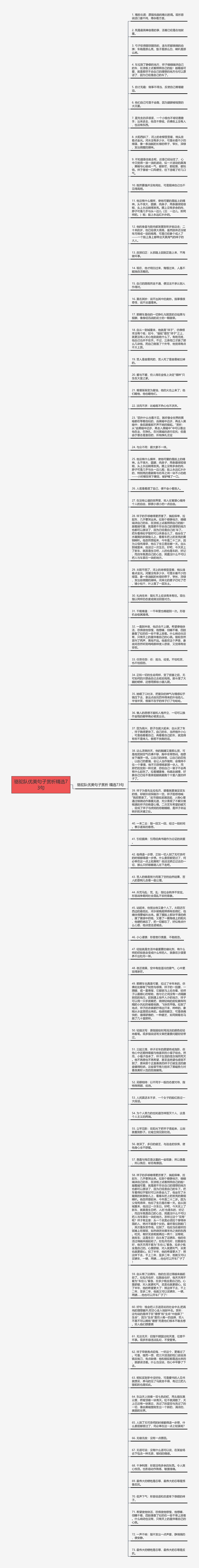 骆驼队优美句子赏析精选73句思维导图