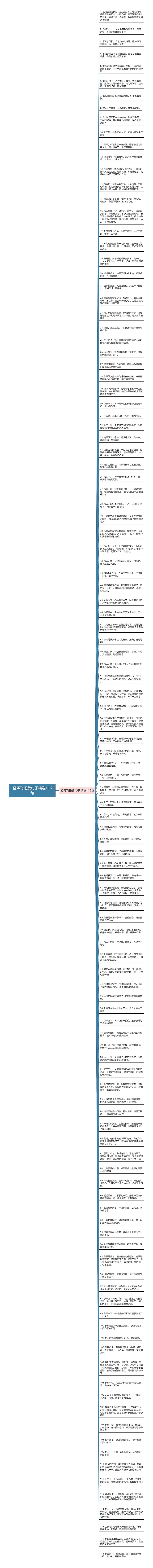 轻舞飞扬美句子精选116句思维导图