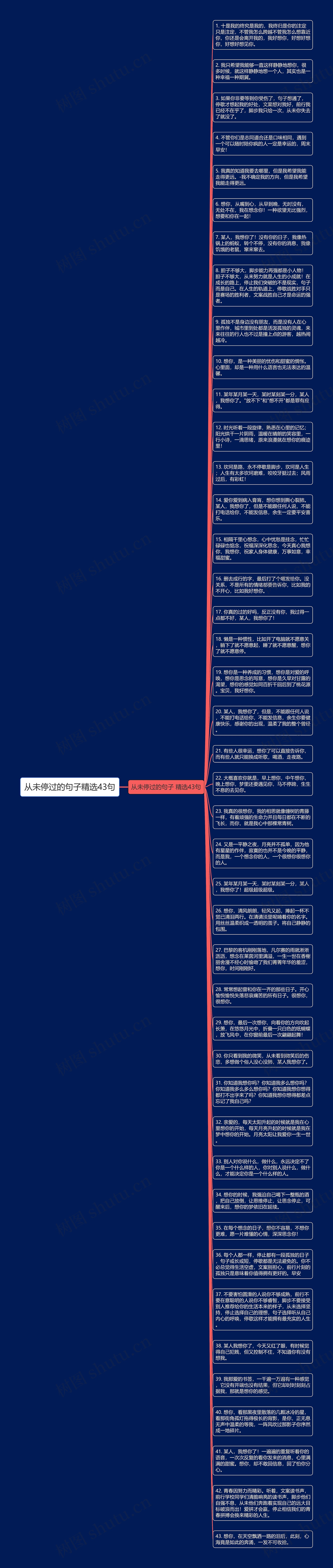 从未停过的句子精选43句思维导图