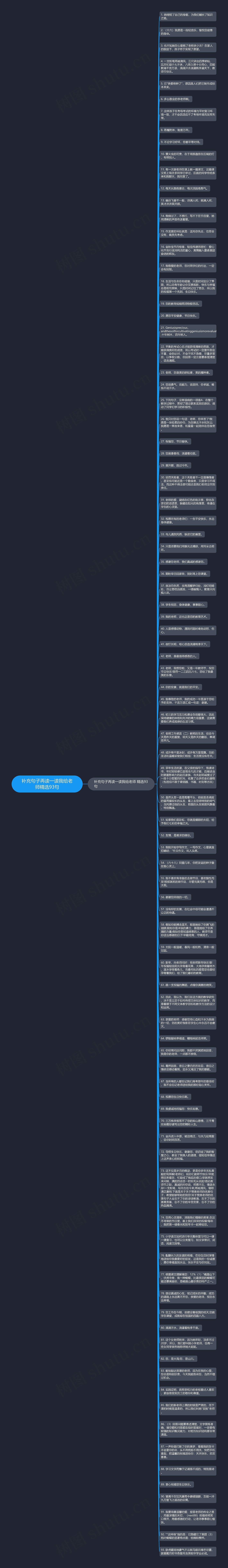 补充句子再读一读我给老师精选93句
