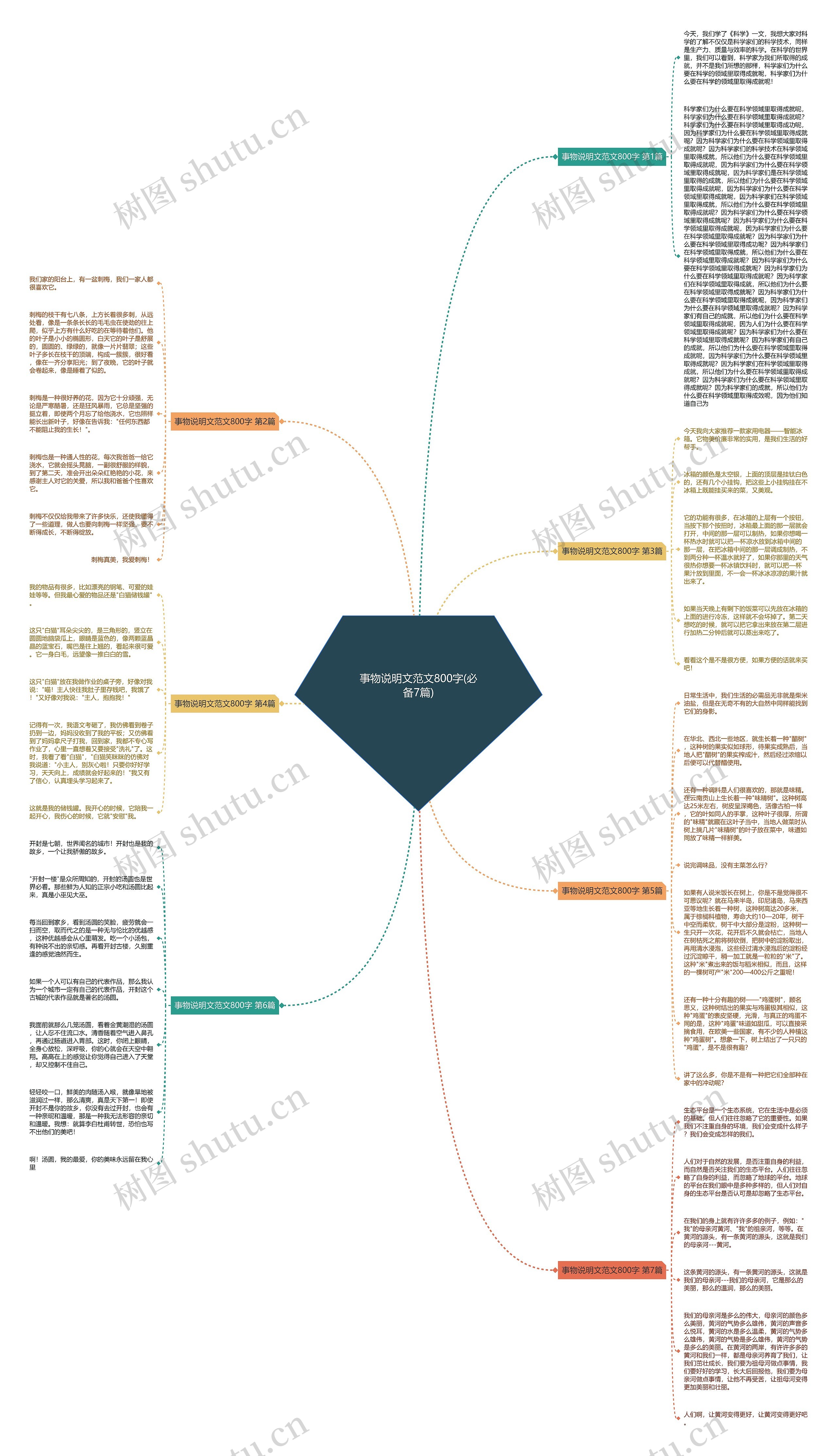 事物说明文范文800字(必备7篇)思维导图