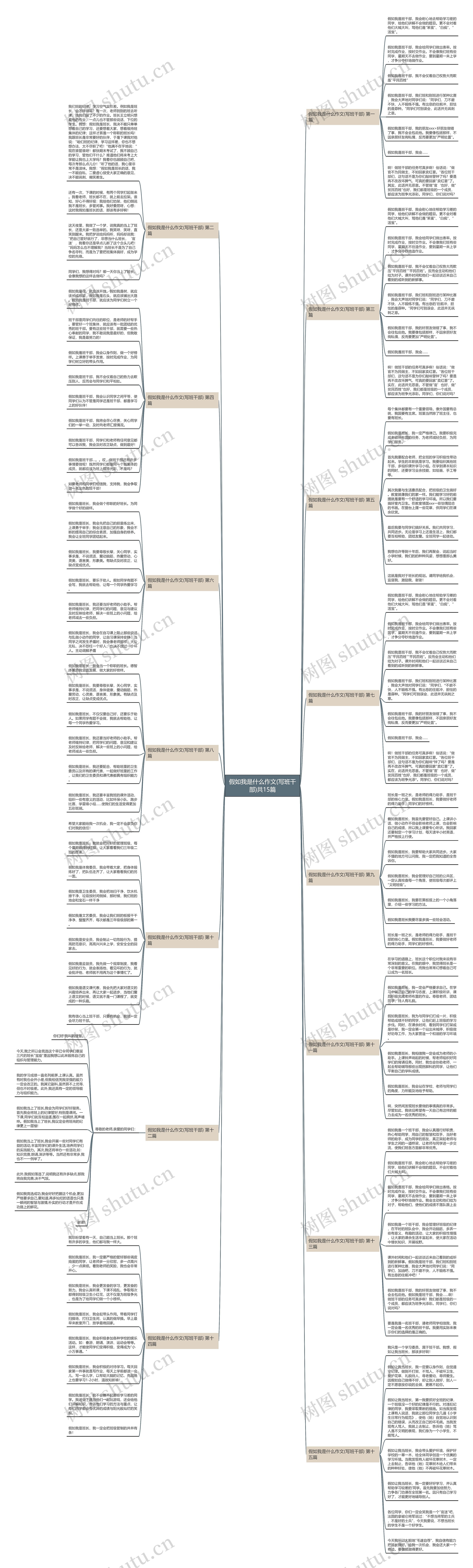 假如我是什么作文(写班干部)共15篇 假如我是什么作文(写班干部)共15篇