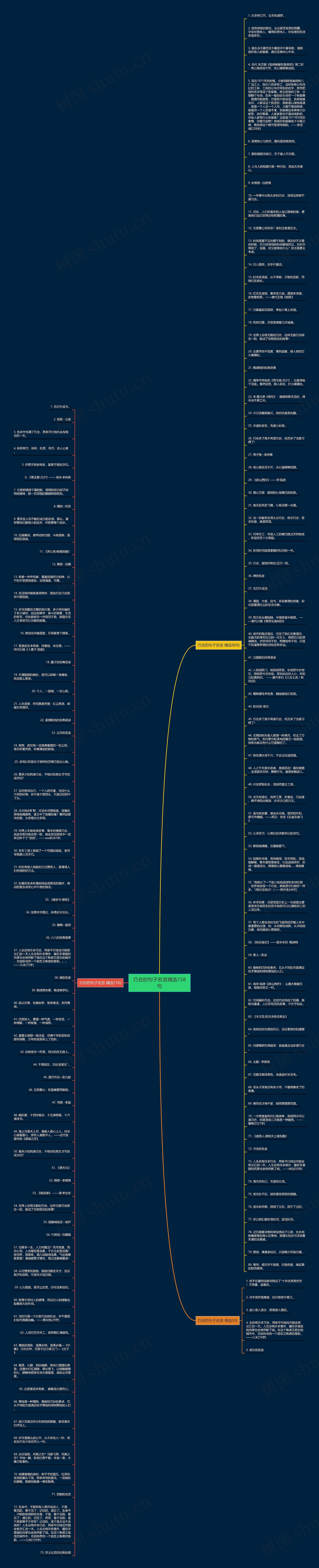 巧合的句子名言精选158句思维导图