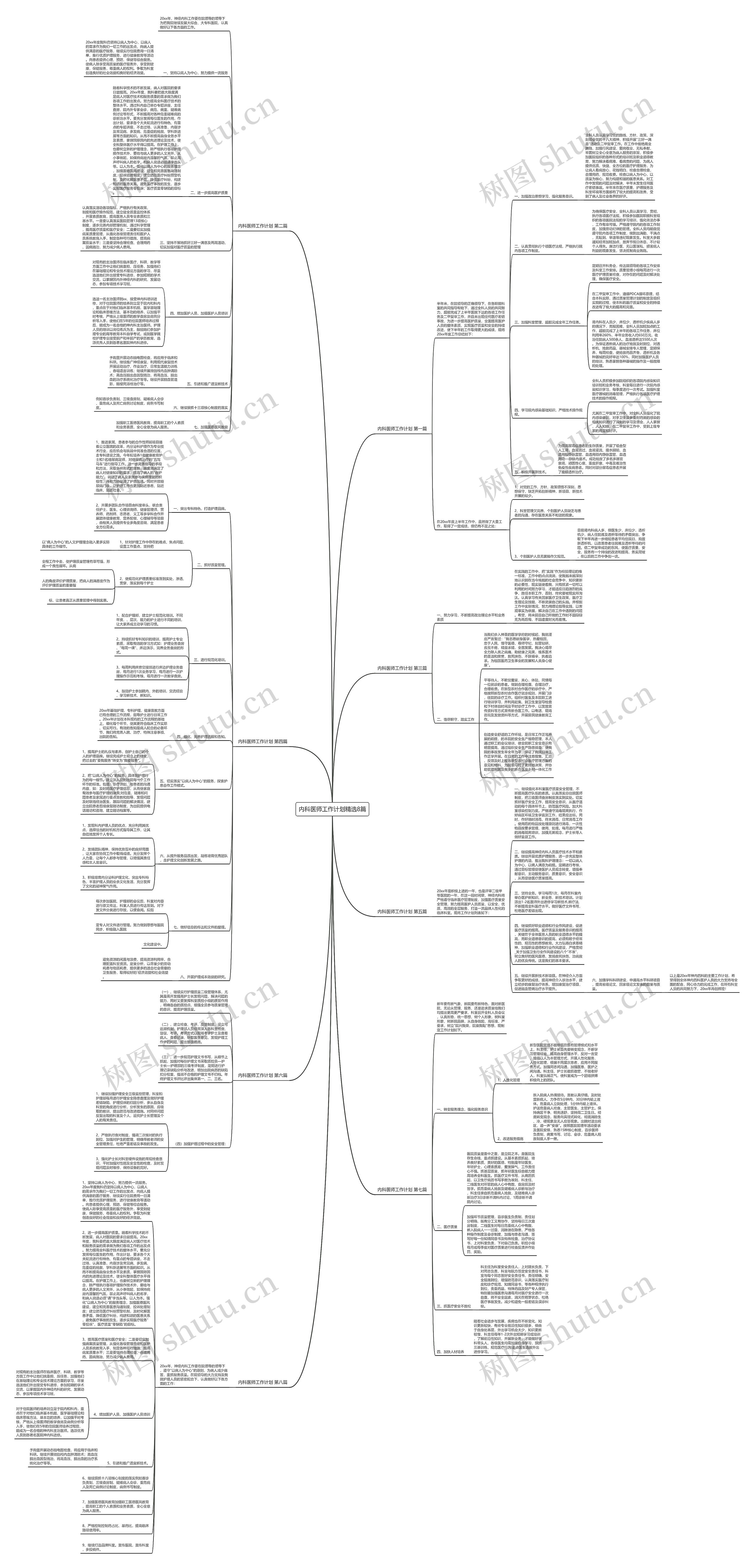 内科医师工作计划精选8篇思维导图