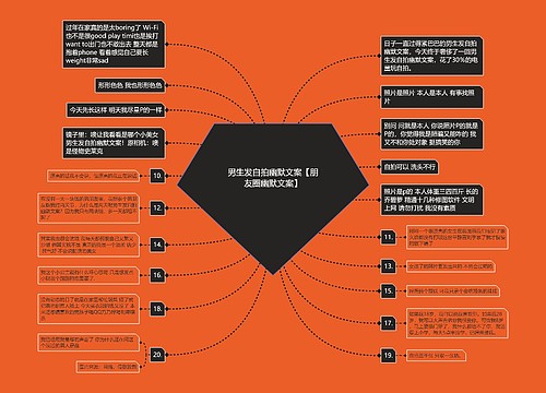 男生发自拍幽默文案【朋友圈幽默文案】