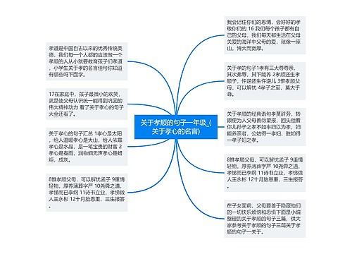 关于孝顺的句子一年级_(关于孝心的名言)