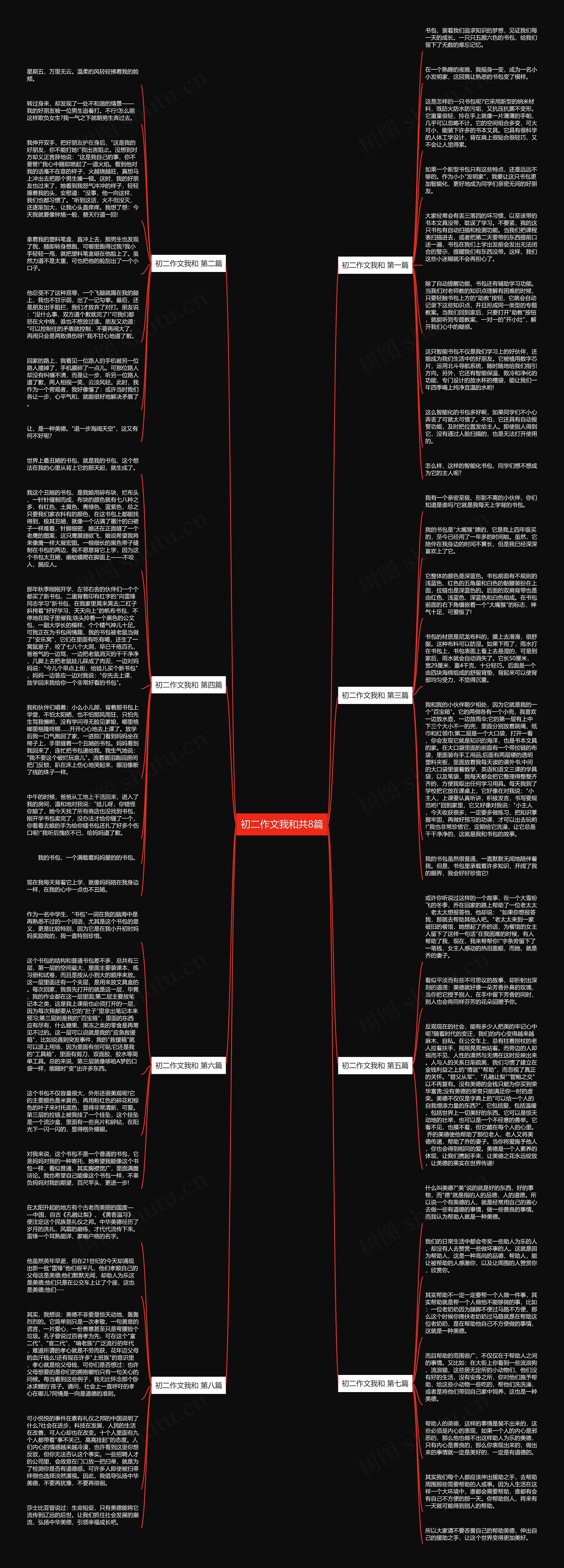 初二作文我和共8篇思维导图