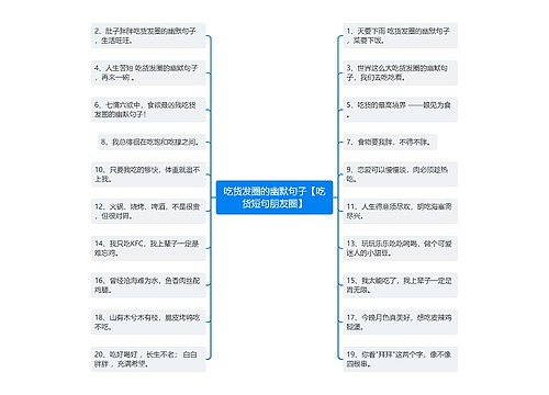 吃货发圈的幽默句子【吃货短句朋友圈】