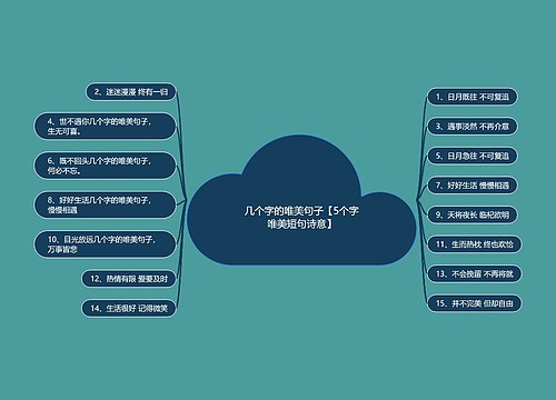 几个字的唯美句子【5个字唯美短句诗意】