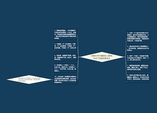 安慰分手文案短句【朋友失恋了安慰的短句】