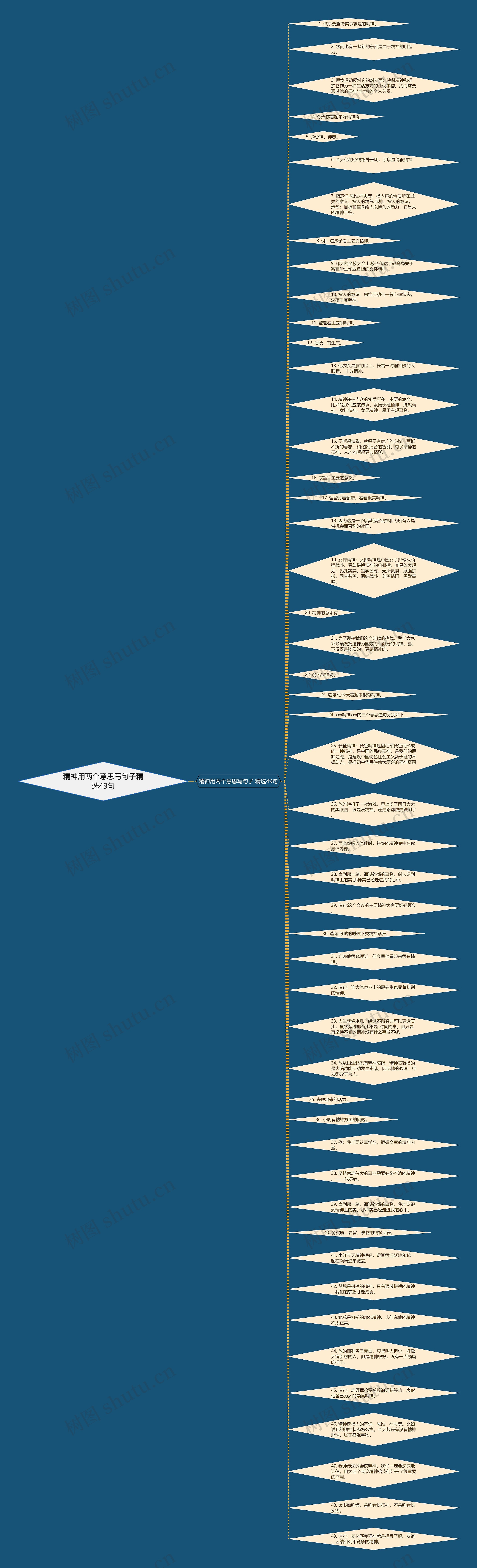精神用两个意思写句子精选49句思维导图
