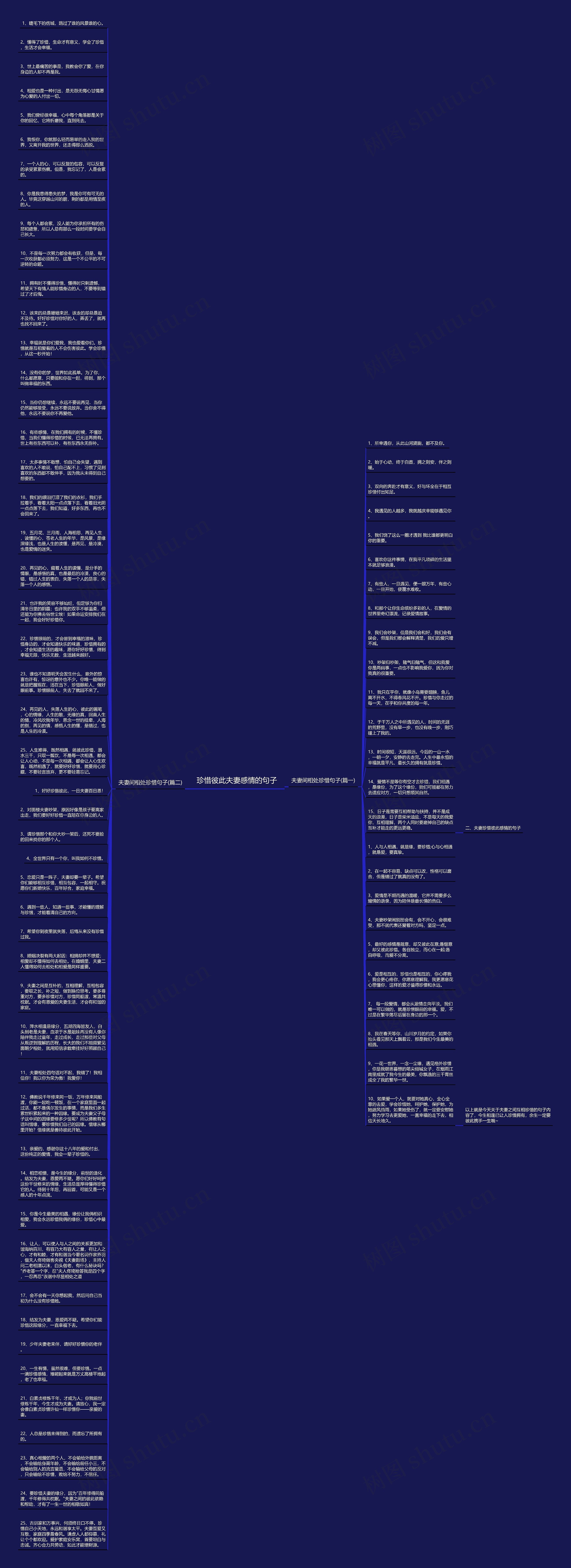 珍惜彼此夫妻感情的句子思维导图
