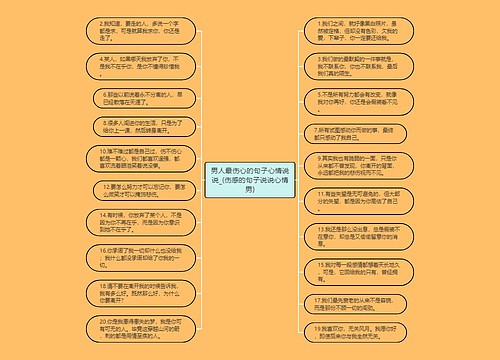 男人最伤心的句子心情说说_(伤感的句子说说心情男)