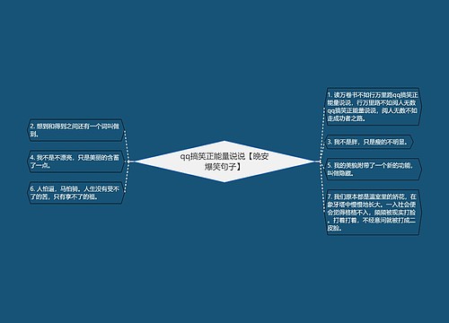 qq搞笑正能量说说【晚安爆笑句子】