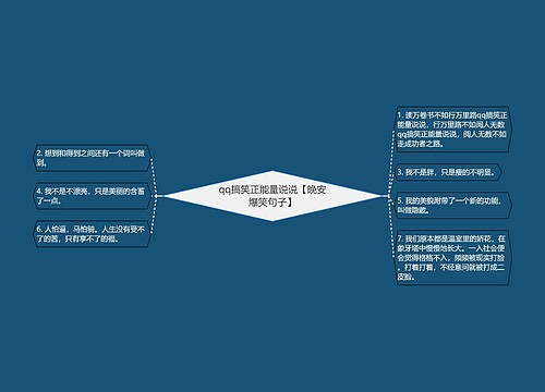 qq搞笑正能量说说【晚安爆笑句子】