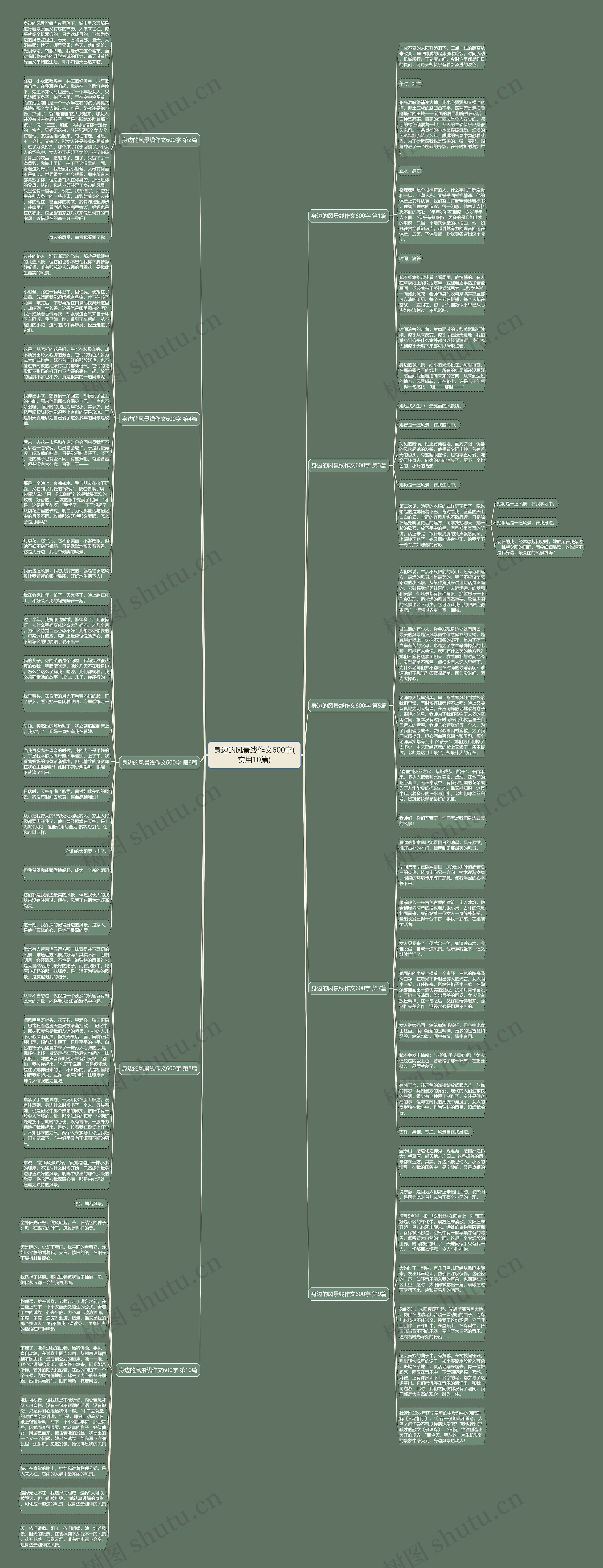 身边的风景线作文600字(实用10篇)思维导图