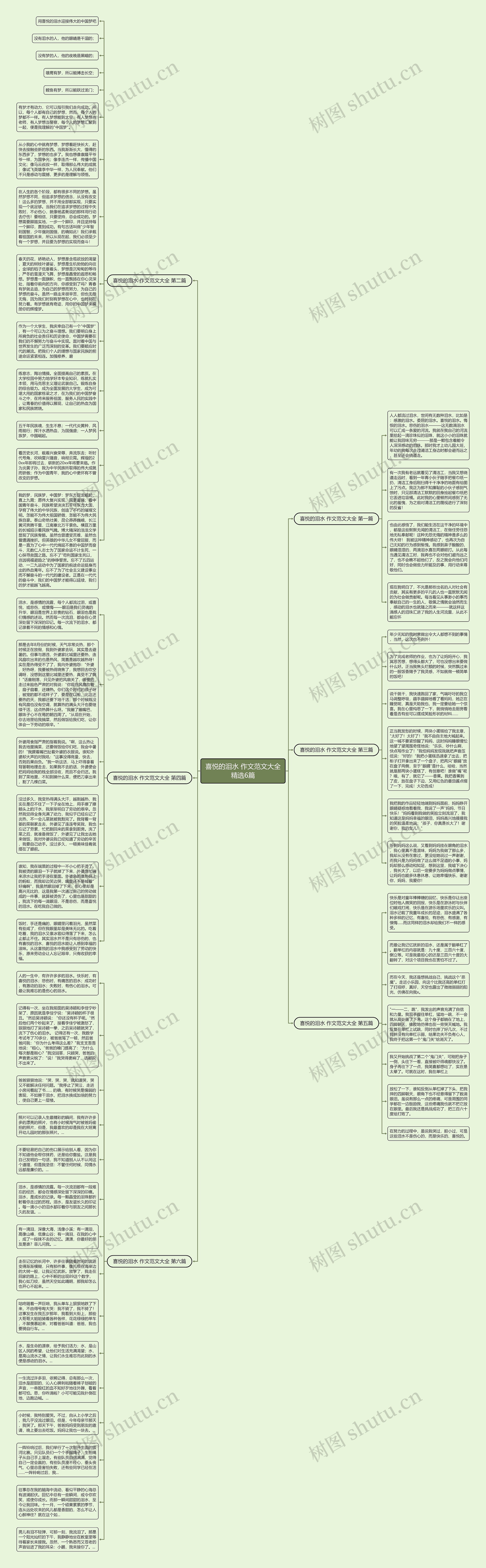 喜悦的泪水 作文范文大全精选6篇思维导图高清图 喜悦的泪水 作文范文大全精选6篇思维导图