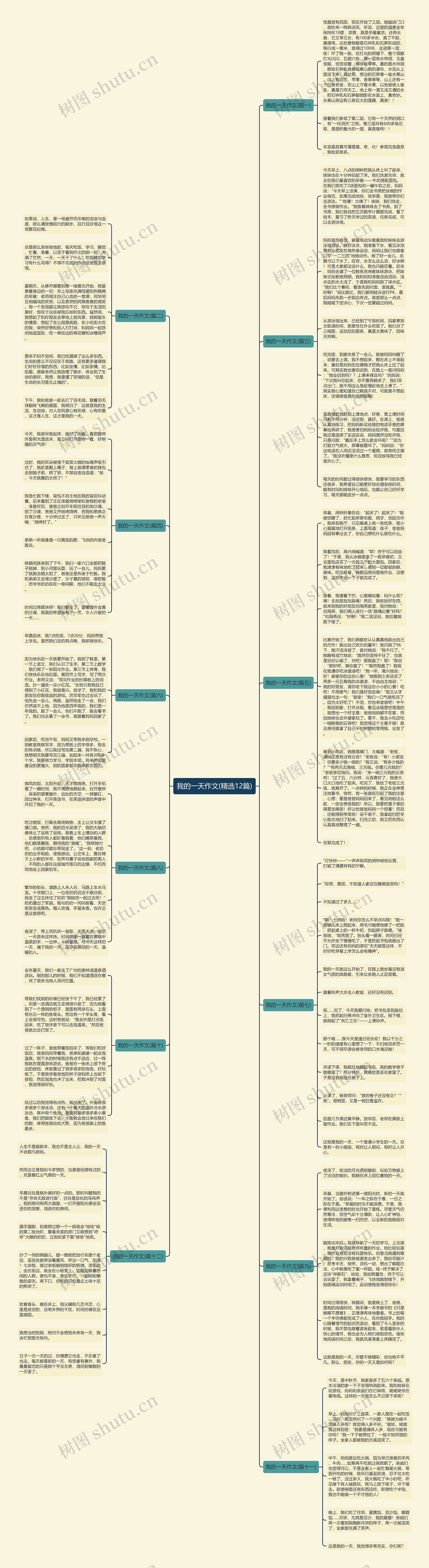 我的一天作文(精选12篇)