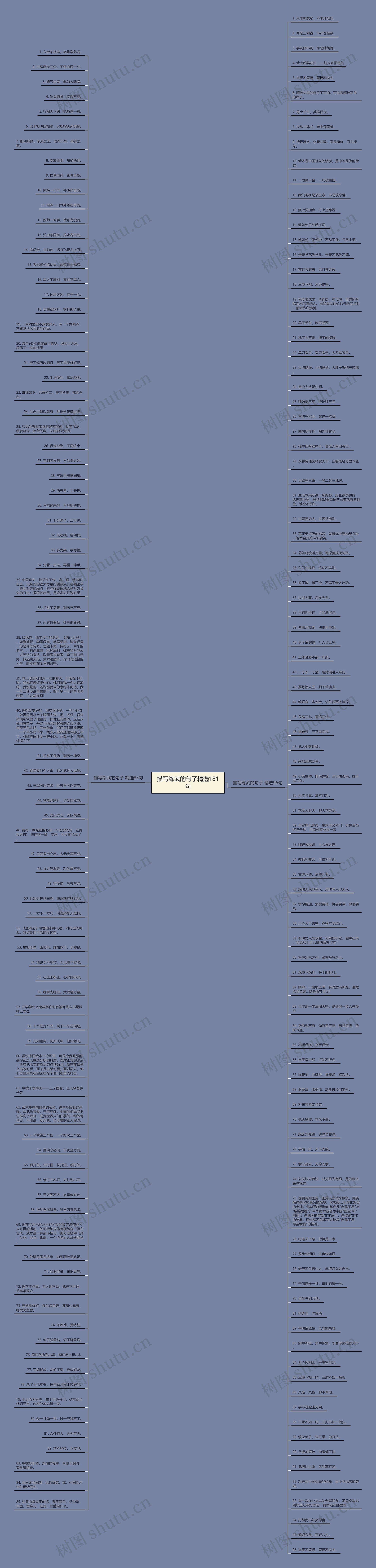 描写练武的句子精选181句思维导图