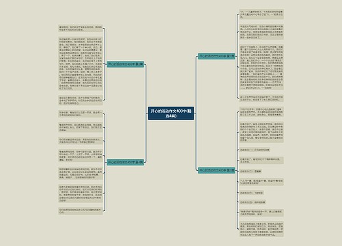 开心的活动作文400字(精选4篇) 开心的活动作文400字(精选4篇)