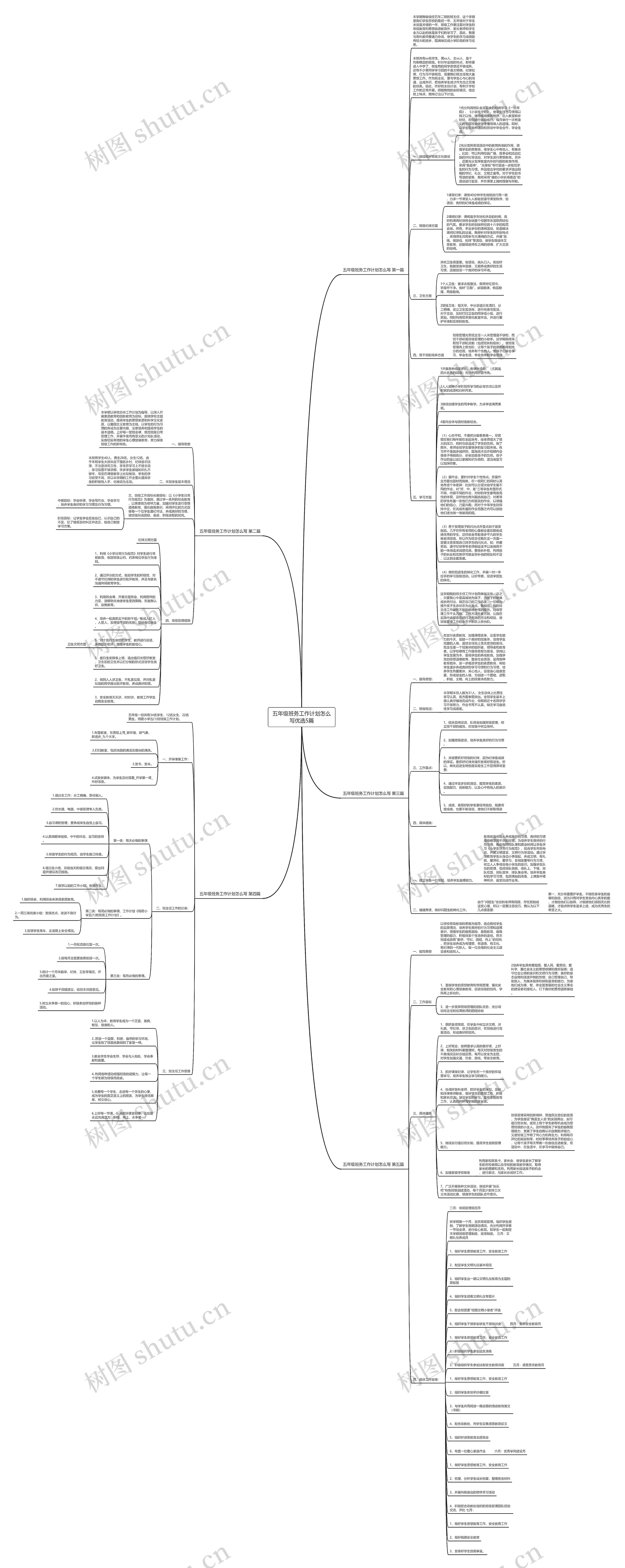 五年级班务工作计划怎么写优选5篇